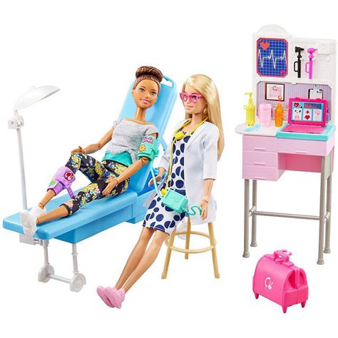 Barbie Medical Doctor Playset With Blonde Barbie Doctor Doll 12 In