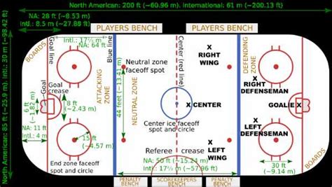 Hockey Rink Diagram. Ice hockey rink diagrams.