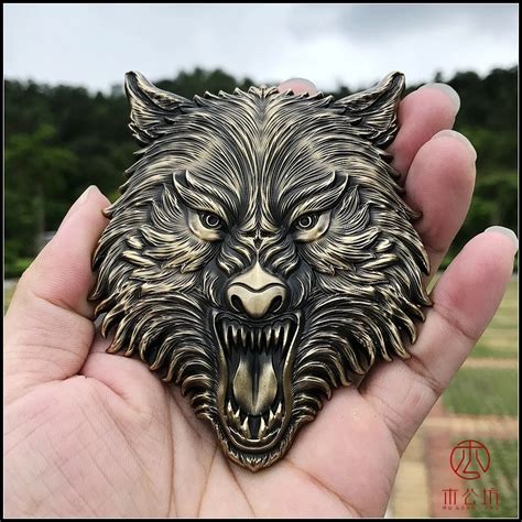 Adesivo Emblema 3d Met Lico De Carro Lobo Adesivo Cromado De Carro Para