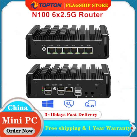 X G Th Gen Firewall Router Intel N I V Fanless Mini Pc Ddr