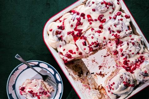 Saturday Treat Raspberry Rolls With Cream Cheese Icing