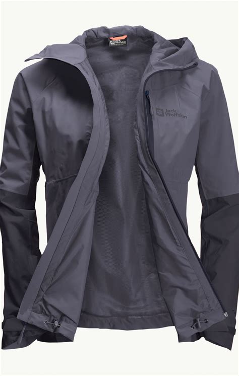 JACK WOLFSKINS EAGLE PEAK 2L JKT W DOLPHIN Veste Etanche