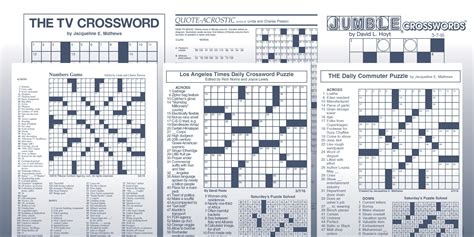 Free La Times Crossword Printable - Free Printable