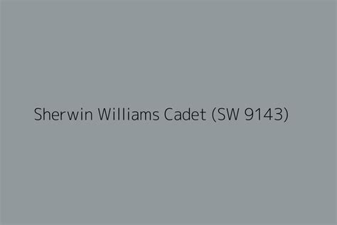 Sherwin Williams Cadet Sw 9143 Color Hex Code