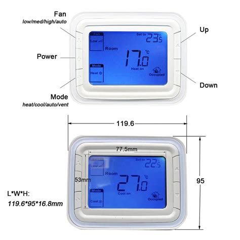 Digital Thermostat Room Temperature Controller Thermostat Hvac Central