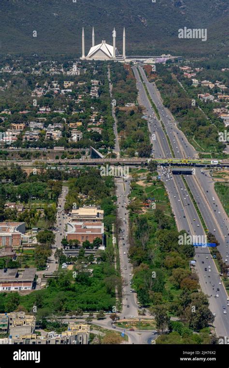 Aerial Vew Of Islamabad Bird Eye View Of Capital City Cityscape