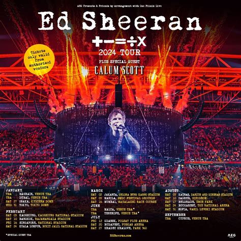 Ed Sheeran 2024 Tour Name Ryann Claudine