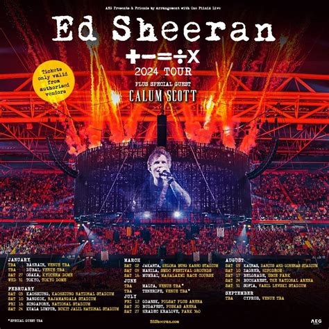 Ed Sheeran Announces Mathematics ÷× 2024 Tour Asia And Europe Rpopheads