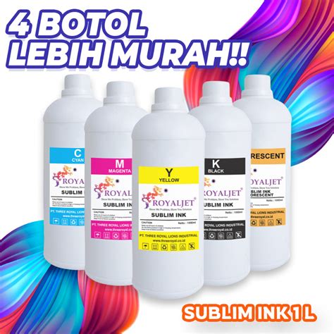 Jual Paket Tinta Sublim Ink Sublime L Epson Sublimation Royaljet