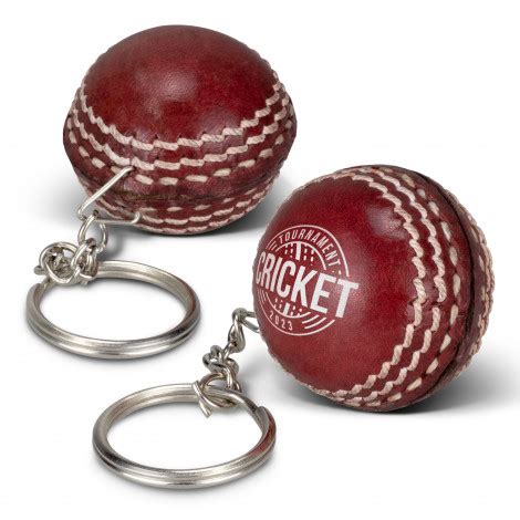 Cricket Ball Key Ring Dkm Blue