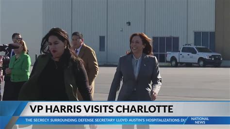 Vp Kamala Harris Visits Charlotte Thursday Youtube