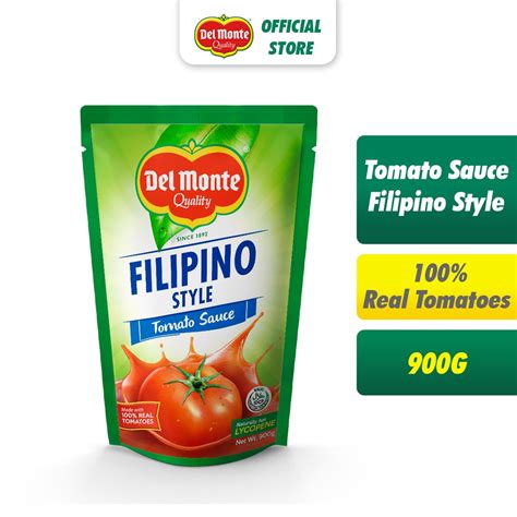 Del Monte Filipino Style Tomato Sauce With Real Tomatoes G