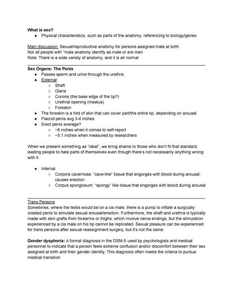 Hs6 Male Sexual Anatomy And Physiology What Is Sex Physical