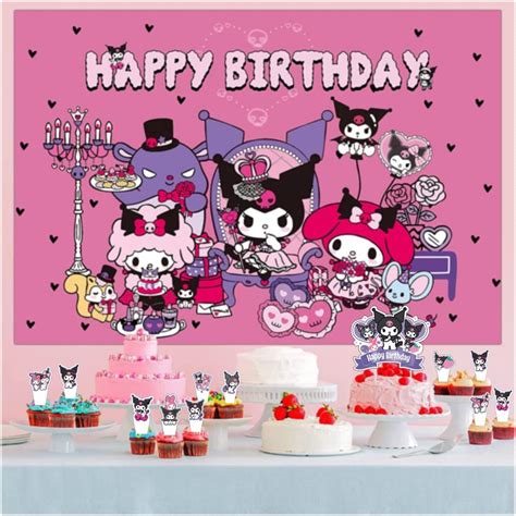 Decoraciones Para Pasteles De Cumplea Os De Kuromi Incluyen