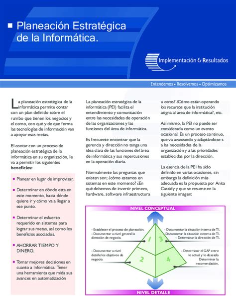 Pdf Planeacion Estrategica De La Informatica Pedrinho Mtz Antonio