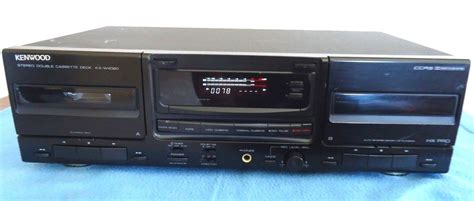 Kenwood Kx W4060 Double Cassette Deck See Video Vintage Cassette Decks