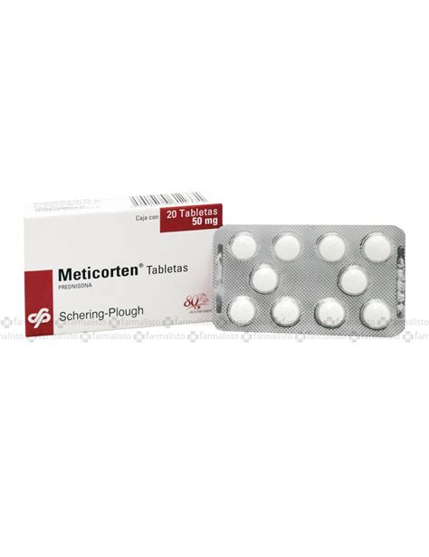 Meticorten 50 mg Precio Caja Con 20 Tabletas En México y DF