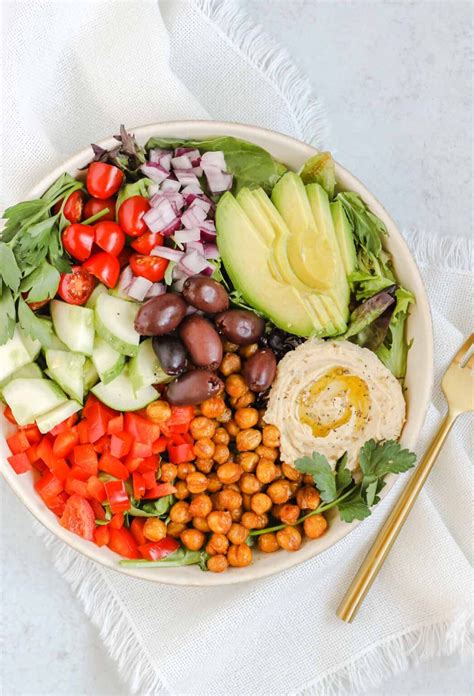 Vegan Mediterranean Buddha Bowls W Tahini Dressing Clean Plate Mama