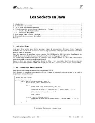 Exercices Corriges Sockets En Java Pdf Notice Manuel D Utilisation