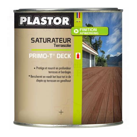 Saturateur Bois Plastor Primo T Deck Huile Naturelle De Protection Des