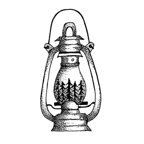 Premium Vector Lantern Hand Drawn Illustration