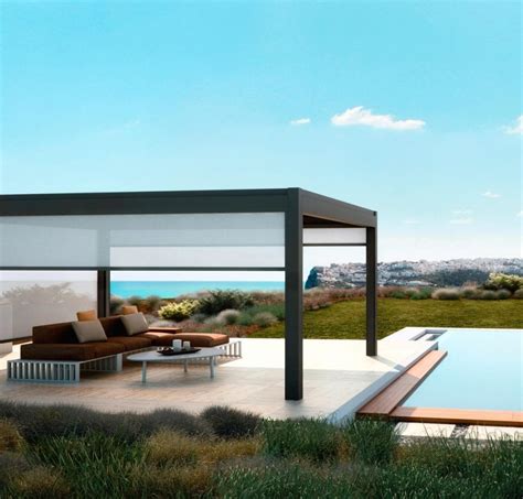 Nomo Pergola Con Tenda Scorrevole In Alluminio Pratic