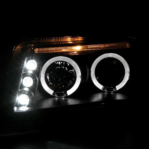 2001 2005 Volkswagen Passat Dual Halo Projector Headlights Matte Black Housingclear Lens