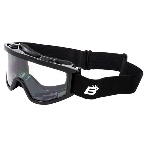 Vulture Motorcycle Goggles Fit Over Glasses Anti Fog Shatterproof Clear