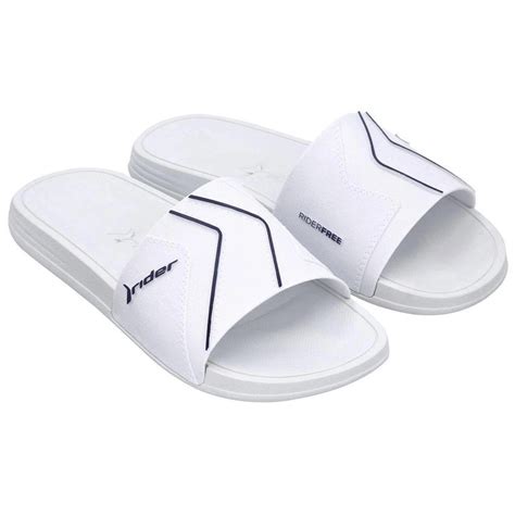 Chinelo Rider Slide Branco Masculino 11948 Escorrega o Preço