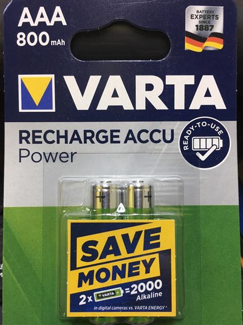 Baterije Varta Punjive R03 Aaa 800mah B2 Baterijers