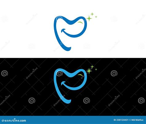 Dental Smile Logo Design stock vector. Illustration of isolated - 230124431