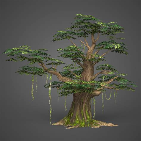 3d Model Ready Realistic Tree Games Turbosquid 1213346