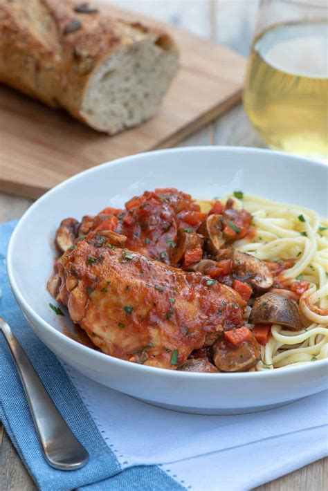 Slow Cooker Chicken Cacciatore Valerie S Kitchen