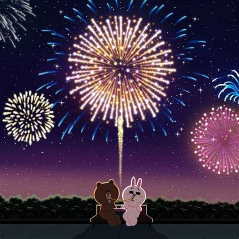 Pin By Michi M On Xoxo In Line Friends Fireworks Art