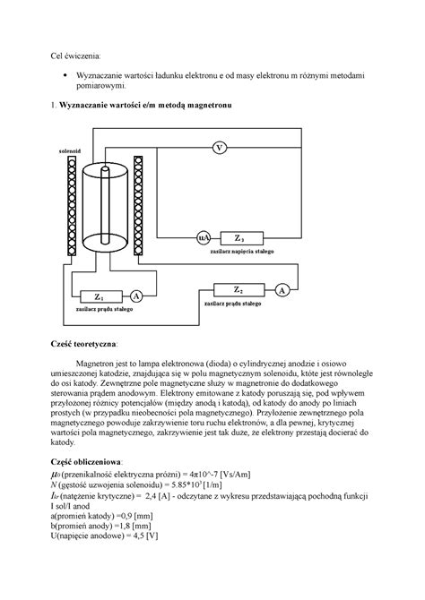 Fizyka 2 sprawozdanie z ćw 31 laboratorium fizyki Cel ćwiczenia