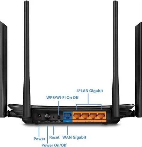 Tp Link Archer C Ac Wireless Mu Mimo Gigabit Router Black At