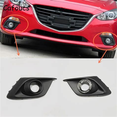 Cafoucs For Mazda 3 Axela 2014 2015 2016 Front Bumper Lights Cover Fog