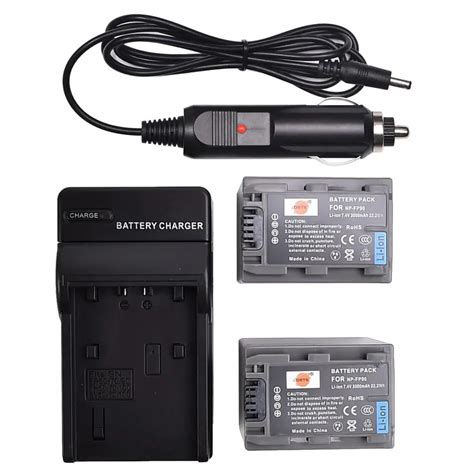 Dste Pcs Np Fh Camera Battery With Us Plug Charger Kit For Sony A