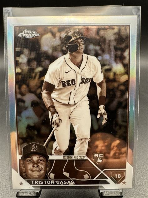 2023 Topps Chrome Tristan Casas Sepia Refractor Rookie RC 174 Boston