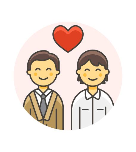 Icône Couple gay amour dans LGBT Illustrations