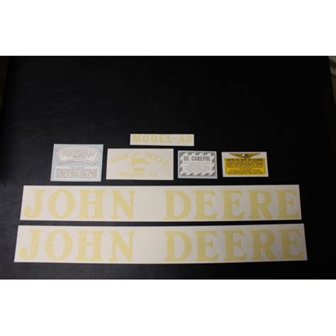 John Deere AO Unstyled Mylar Cut Decal Set JD107