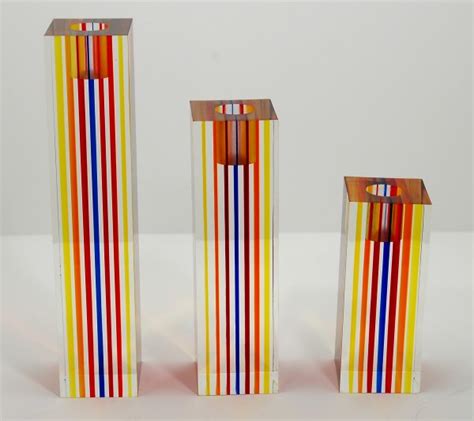 Mod Lucite Candlesticks