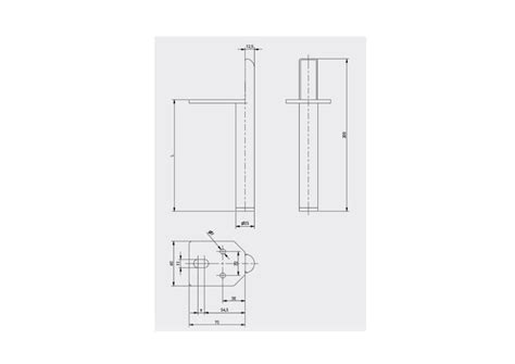 Picior mobilă RONDA 150mm auriu mat GTV Feromob