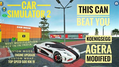 🔥koenigsegg Agera Modified In Car Simulator 2 Koenigsegg Agera Car