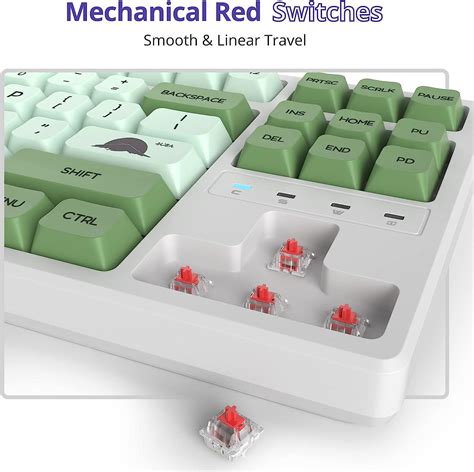 Fogruaden 75 Mechanical Keyboard With Red Switch Rgb Backlit Gaming