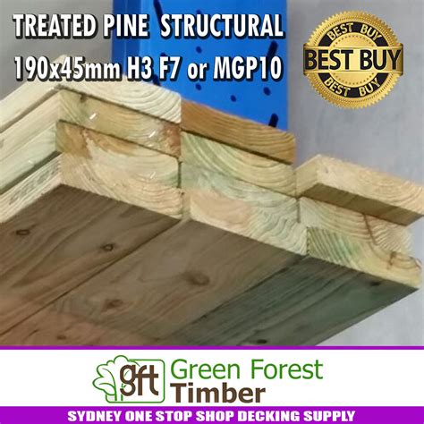 Treated Pine Structural X Mm H F Or Mgp Ebay