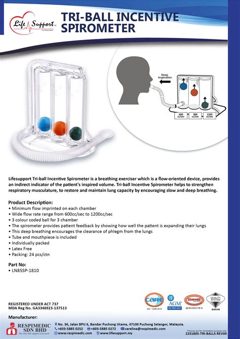 Tri Ball Incentive Spirometer COMING SOON Respimedic