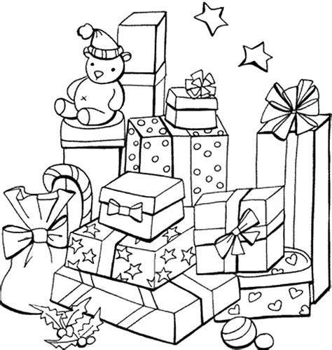 Desenhos Para Colorir Presentes De Natal Desenhos Para Colorir The