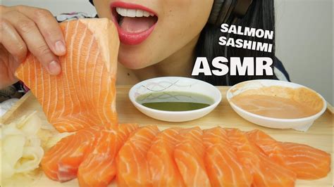 Asmr Salmon Sashimi Intense Eating Sounds Sas Asmr Youtube