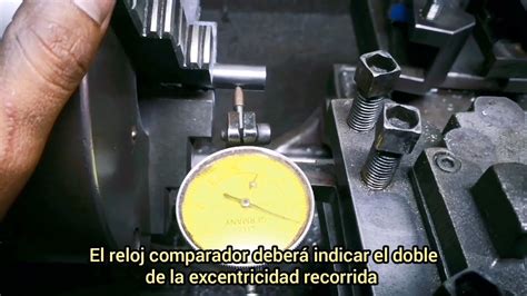 TorneriaMecánica 52 Torneado excentrico con reloj indicador YouTube